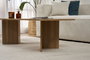 Nordure Mesa de Café Roble 119x40x60 cm